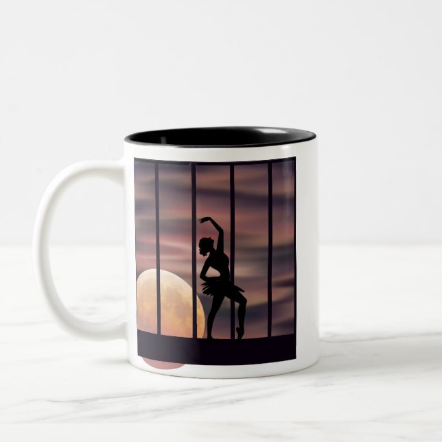 Tasse 2 Couleurs Ballarina au coucher du soleil (Gauche)
