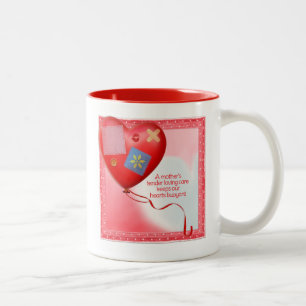 Tasse 2 Couleurs Ballons cardiaques TLC de la mère