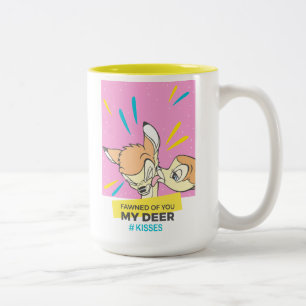 Tasse 2 Couleurs Bambi Et Faline "Fawned Of You My Deer"