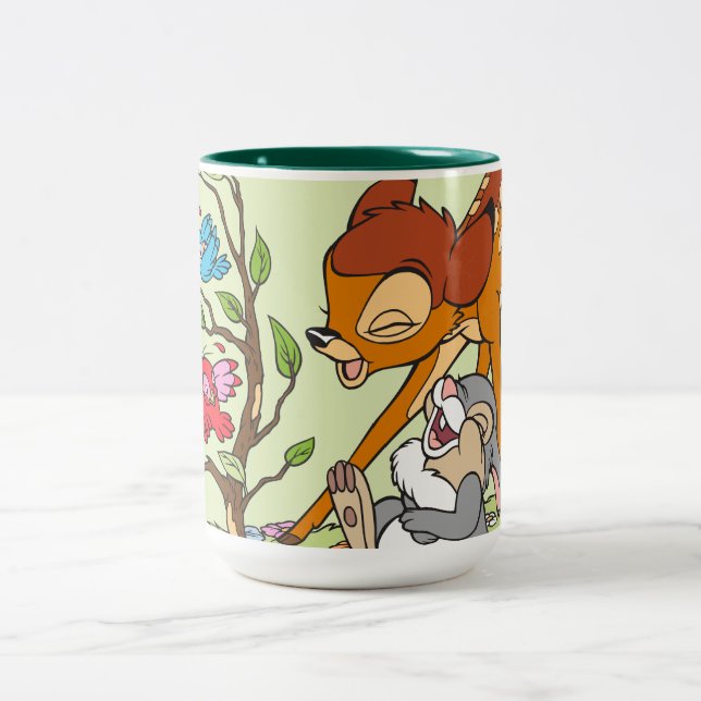 Tasse 2 Couleurs Bambi & Thumper Rire Des Oiseaux (Centre)
