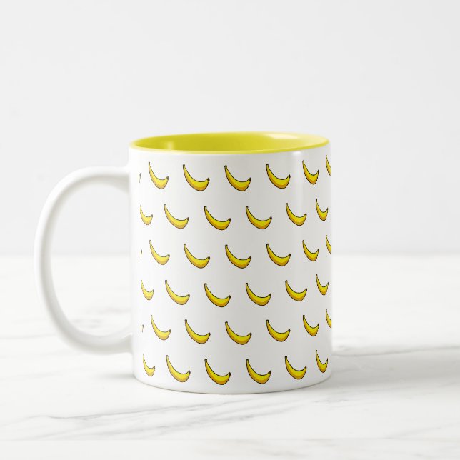 Tasse 2 Couleurs Bananes (Gauche)
