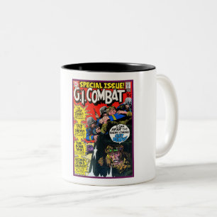 Tasse 2 Couleurs BANDE-BANDE vintage DE 1970