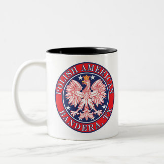 Tasse 2 Couleurs Bandera Texas Polonais Aigle Américain