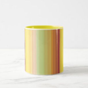 Tasse 2 Couleurs Bandes orange jaune coloré