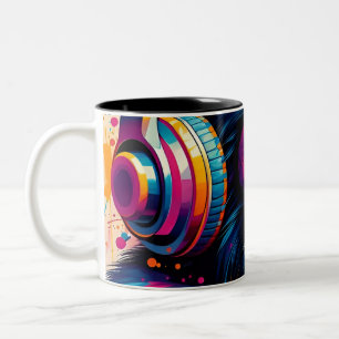 Tasse 2 Couleurs Banksy DJ Monkey Gorilla Chimp