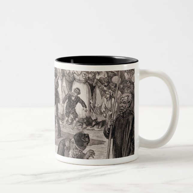 Tasse 2 Couleurs Baptême de nègre aux Etats-Unis (Droit)