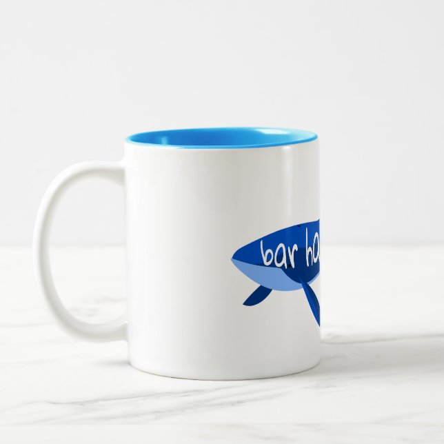 Tasse 2 Couleurs Bar Harbour Maine Whale (Gauche)