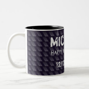 Tasse 2 Couleurs Bar Mitzvah Anniversaire Motif moderne