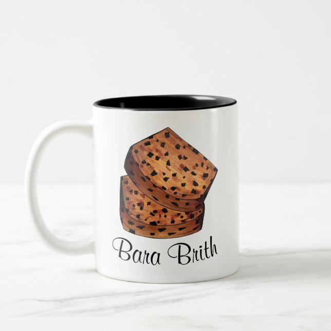 Tasse 2 Couleurs Bara Brith Wales Gallois Pain Fruit Baking (Gauche)
