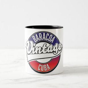 Tasse 2 Couleurs Baracoa cuba logo vintage