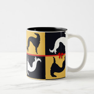 Tasse 2 Couleurs Barzoï en fête !