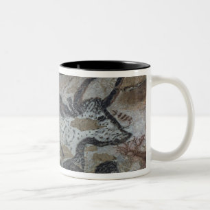 Tasse 2 Couleurs Basculez la peinture d'un taureau et des chevaux,