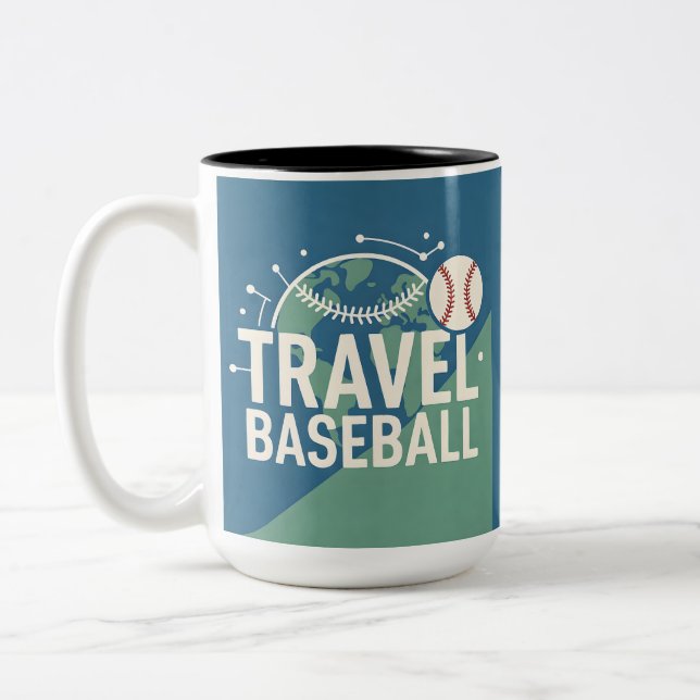 Tasse 2 Couleurs Baseball for fan (Gauche)