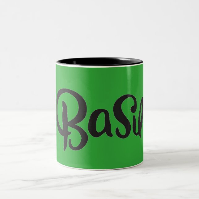 TASSE 2 COULEURS BASIL ÉPICES MOT CUISINE NOMS DE GOÛT (Centre)