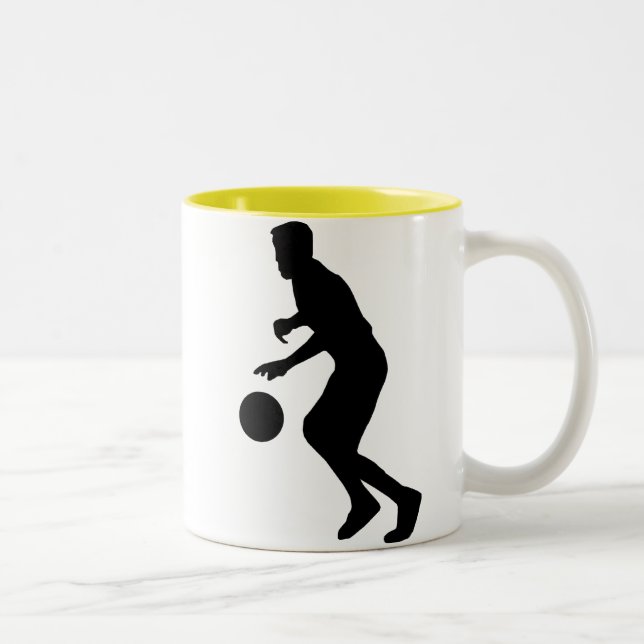 Tasse 2 Couleurs Basket-ball de ruissellement (Droit)