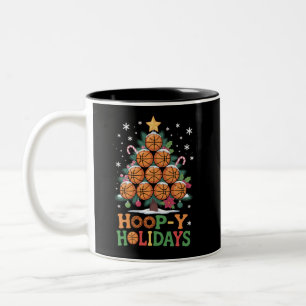 Tasse 2 Couleurs Basketball Vacances de Noël Sport de Noël