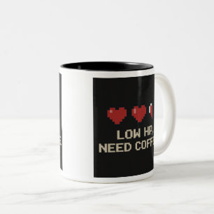 Tasse 2 Couleurs Basse consommation de café HP   Funny Pixel Gamer 