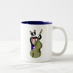 Tasse 2 Couleurs Bassiste droit de Boston Terrier