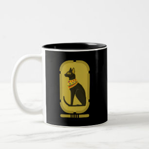 Tasse 2 Couleurs Bastet Ancienne déesse d'Egypte à deux tons café M