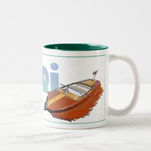 Tasse 2 Couleurs Bateau à moteur Capri