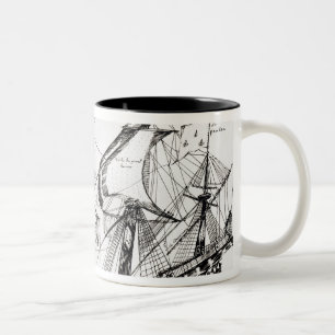 Tasse 2 Couleurs Bateau de Jacques Cartier, 'Rarete Indes