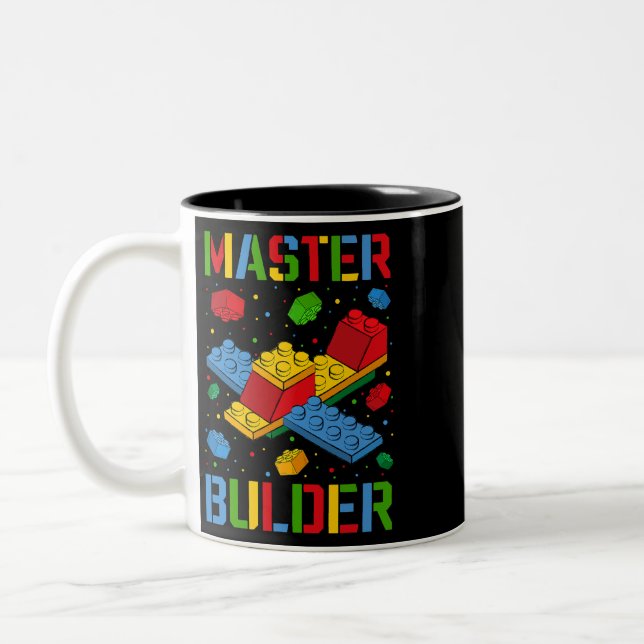 Tasse 2 Couleurs Bâtiment Master Builder pour enfants Blocs Constru (Gauche)
