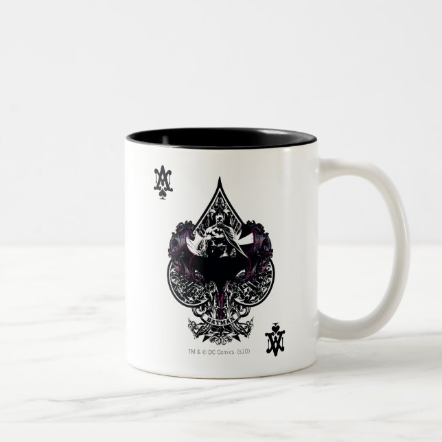 Tasse 2 Couleurs Batman Ace of Spaces Crest gothique (Droit)