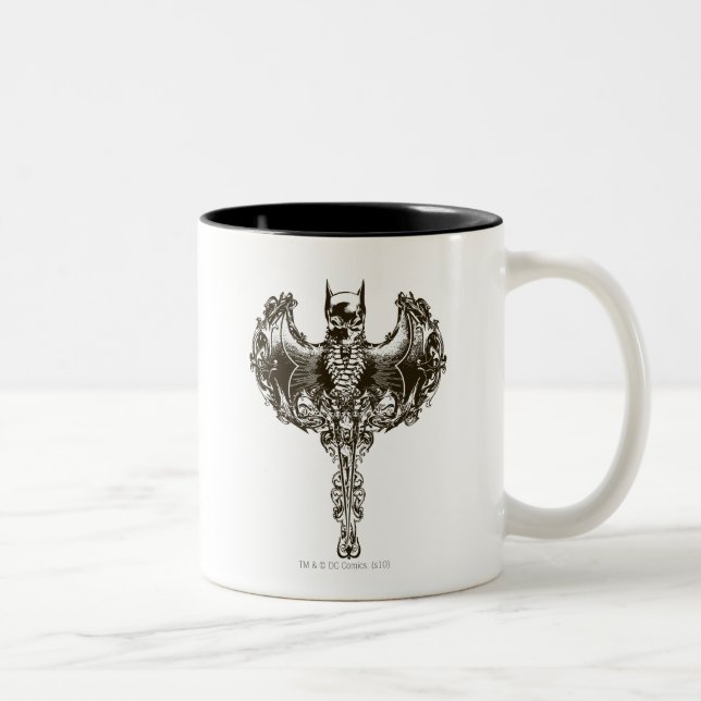 Tasse 2 Couleurs Batman Cowl et Crête du crâne (Droit)