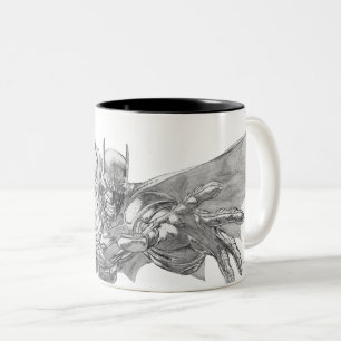 Tasse 2 Couleurs Batman Déjeuner Dessin 2