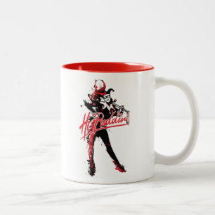 Tasse 2 Couleurs Batman   Harley Quinn "Hi Puddin'' Ink Art