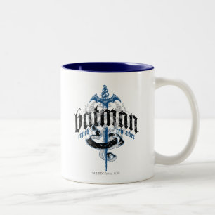 Tasse 2 Couleurs Batman Nom avec logo épée