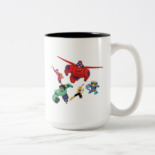 Tasse 2 Couleurs Baymax et son équipe Super Hero