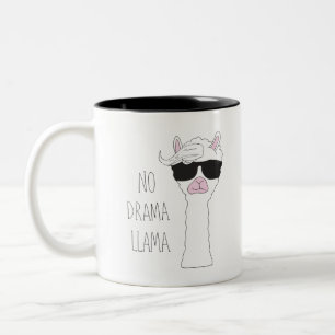 Tasse 2 Couleurs Be a No Drama Llama Art Cartoon Art Llama Art Pun