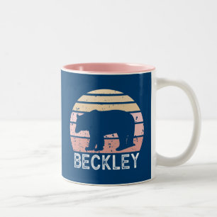 Tasse 2 Couleurs Bear rétro Beckley West Virginia