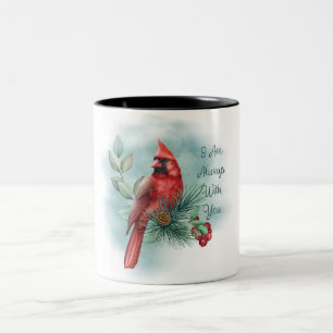 Tasse 2 Couleurs Beau Cardinal Rouge/Bereavement
