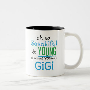 Tasse 2 Couleurs Beau et jeune GiGi