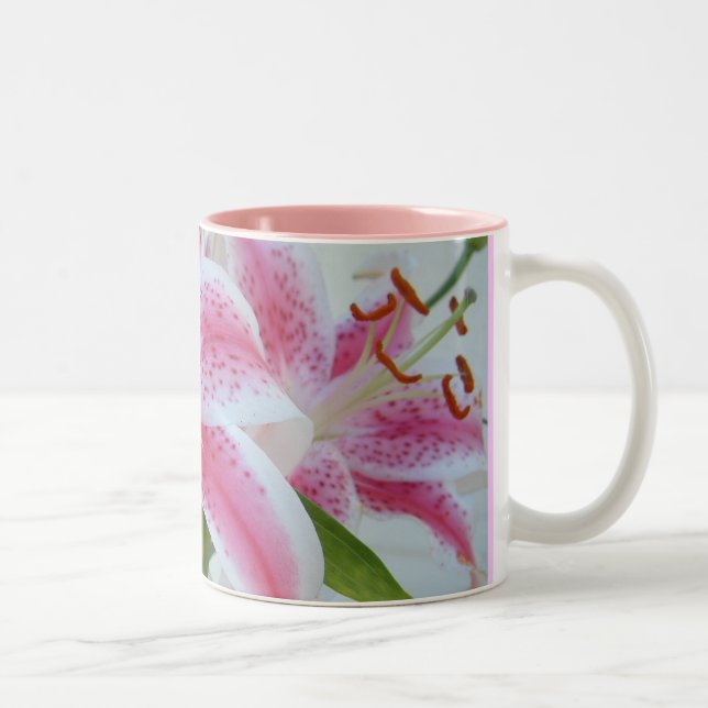 Tasse 2 Couleurs Beau Lillies (Droit)