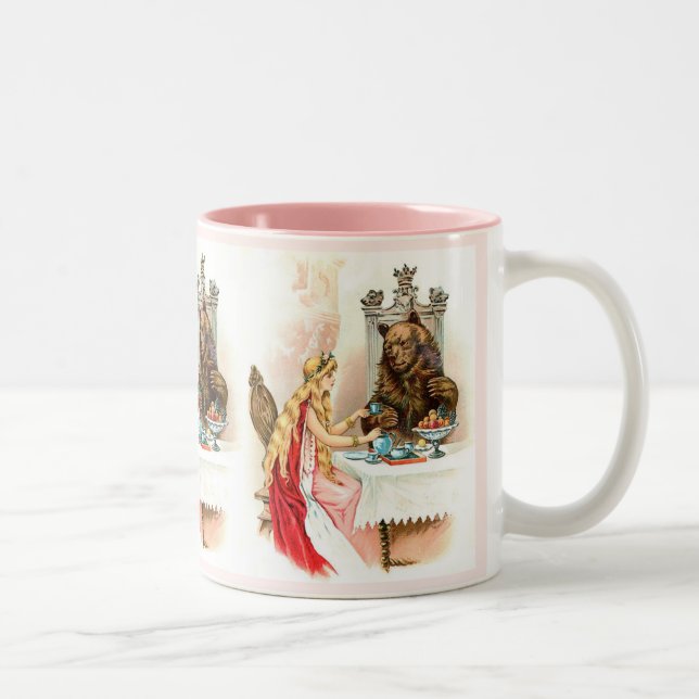 Tasse 2 Couleurs Beauté dans le rose et la bête (Droit)