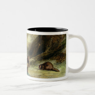 Tasse 2 Couleurs Beaver la hutte sur le Missouri, plaquez 17 du