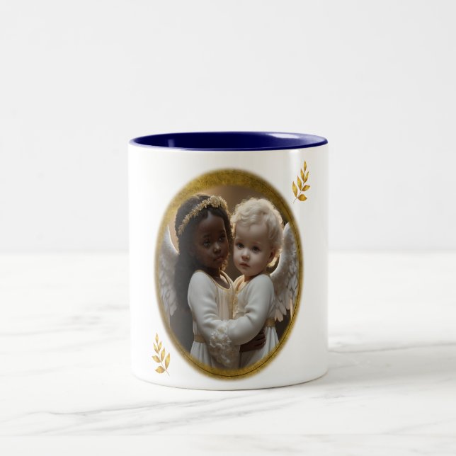 Tasse 2 Couleurs Bébé Anges (Centre)