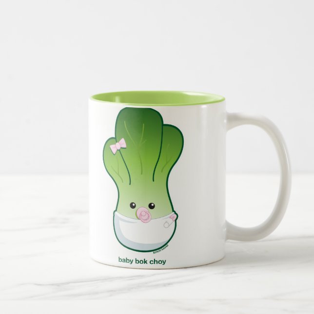 Tasse 2 Couleurs Bébé Bok Choy (Droit)