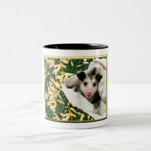 Tasse 2 Couleurs Bébé Opossum Adorable et Mignon