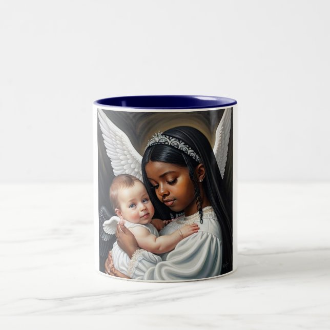 Tasse 2 Couleurs bébés anges (Centre)