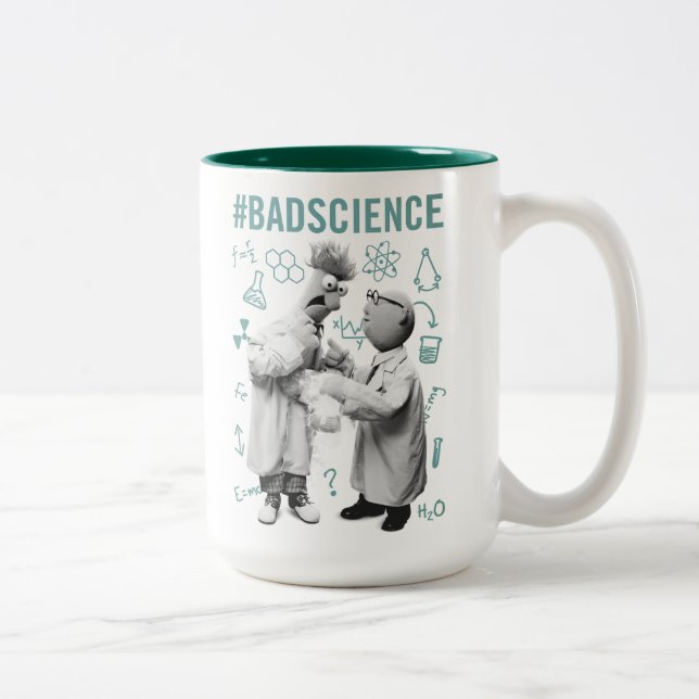 Tasse 2 Couleurs Bécher et Bunsen | #BadScience (Droit)