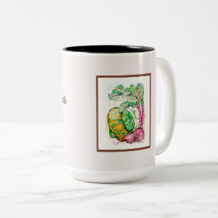 Tasse 2 Couleurs Beets rouges et squash
