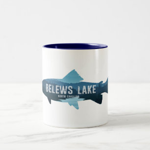 Tasse 2 Couleurs Belews Lake Caroline du Nord Poisson