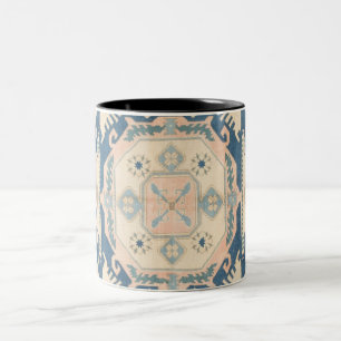 Tasse 2 Couleurs Belle antiquité orientale Kilim Rug