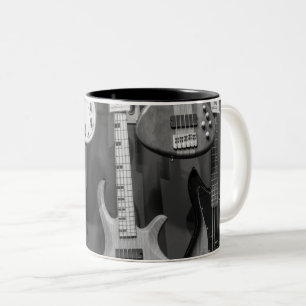 Tasse 2 Couleurs Belle Basse Guitare