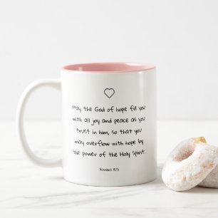Tasse 2 Couleurs Belle citation biblique pour les écritures récon