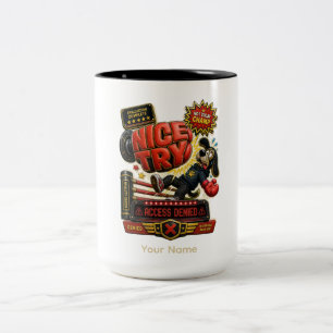 Tasse 2 Couleurs Belle Tentative Presque Personnalisée Humour au Bu